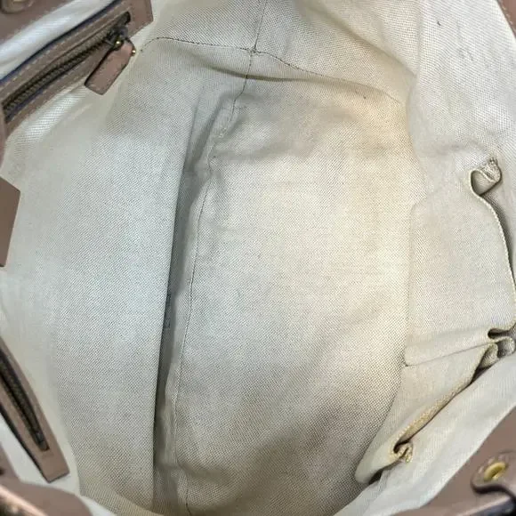 GUCCI Scarlett Pink Guccissima Leather Studded Shoulder Bag - Picture 6 of 11